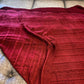 Claret Knit Sweater Throw Blanket