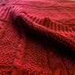 Claret Knit Sweater Throw Blanket