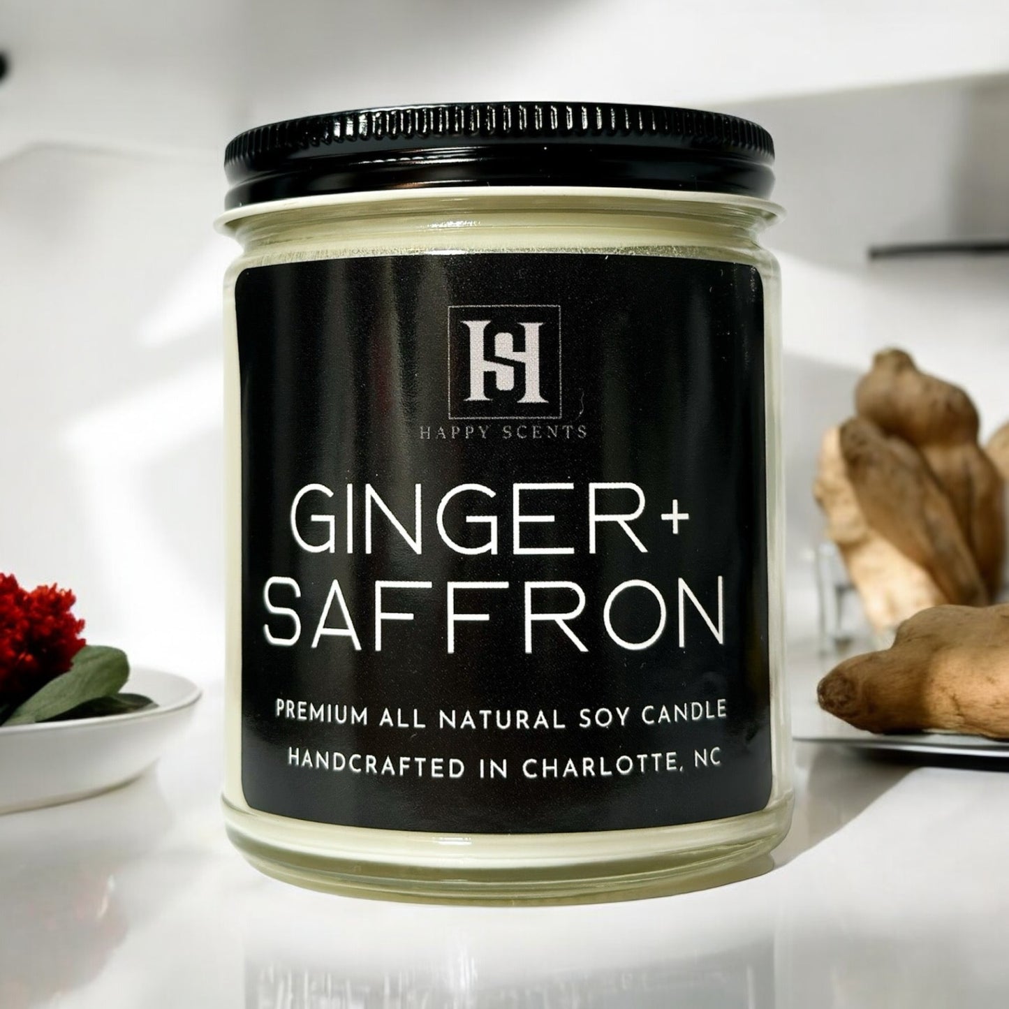 Ginger & Saffron Soy Candle