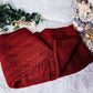 Claret Knit Sweater Throw Blanket