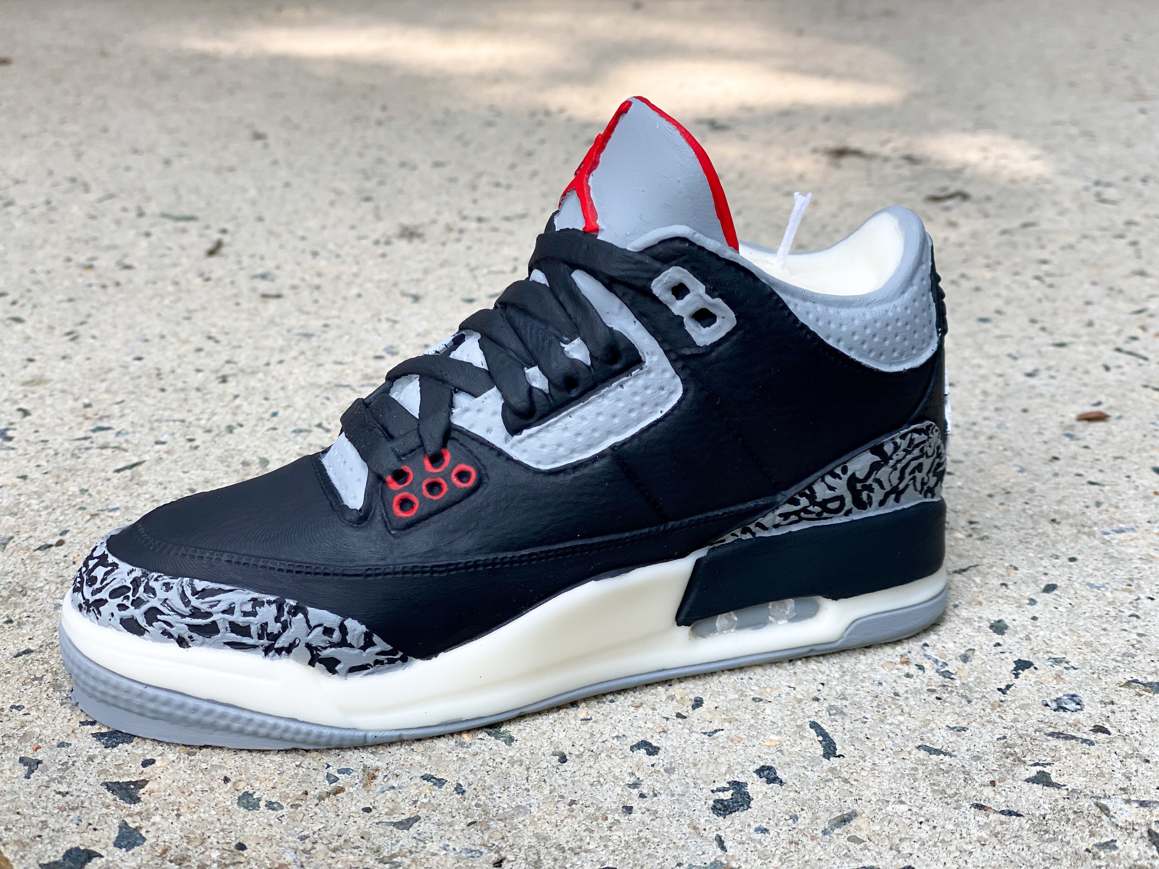 Tenis jordan discount 3 black cement